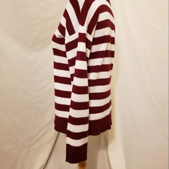 Kirra , Maroon Striped Sweater - Picture 4 of 5